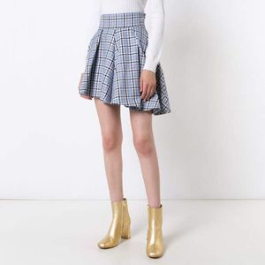 Petersyn x Revolve Emmett Monck Plaid Asymmetrical Skirt